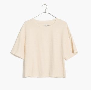 Madewell Texture & Thread Scallop-Stripe Top